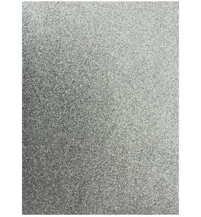 12315-1531 - Hobby Crafting Fun - Glitter Foam Sheets Silver