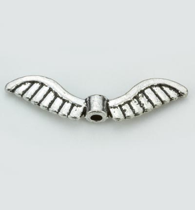 12419-1901 - Hobby Crafting Fun - Angel Wings, Platinum, 5x26mm, 6pcs