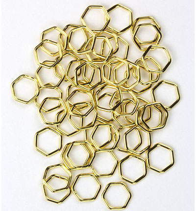 12093-9308 - Hobby Crafting Fun - Jump ring, Hexagon