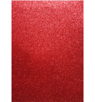 12315-1534 - Hobby Crafting Fun - Glitter Foam Sheets Red