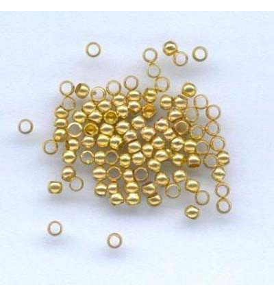12024-0032 - Hobby Crafting Fun - Crimp Beads, round, Gold
