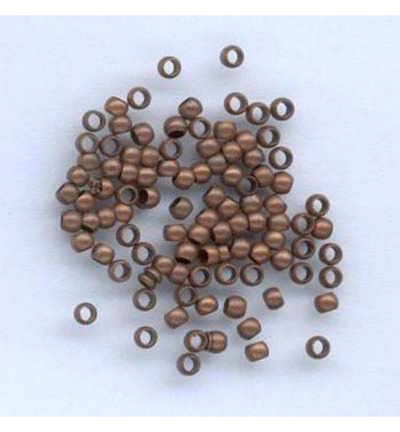 12024-0033 - Hobby Crafting Fun - Crimp Beads, round, Antique Copper