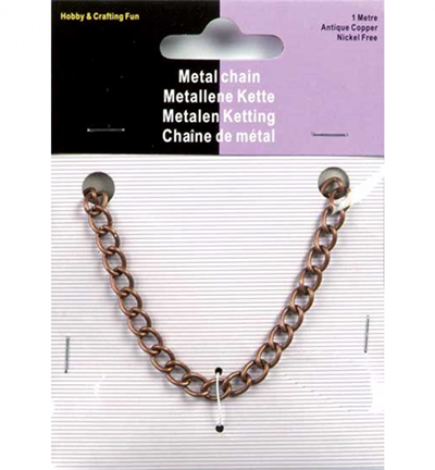 12029-1003 - Hobby Crafting Fun - Metal chain, Antique Copper