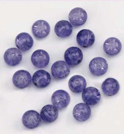10805-8020 - Hobby Crafting Fun - Sparkle glass beads, Lilac