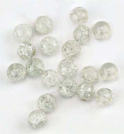 10805-8021 - Hobby Crafting Fun - Sparkle glass beads, Crystal