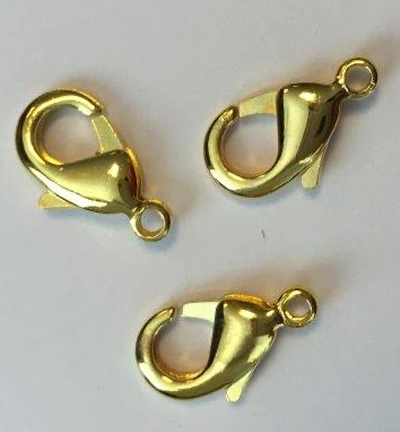 12263-6322 - Hobby Crafting Fun - Lobster clasp, Gold