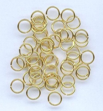 12024-0042 - Hobby Crafting Fun - Split ring (hardened), round 6mm, Gold