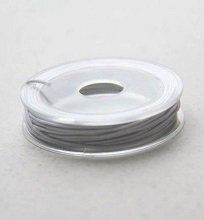 12026-2603 - Hobby Crafting Fun - Elastic cord, White, 1.0mmx5m, on reel