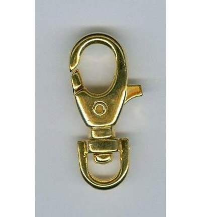 12032-4702 - Hobby Crafting Fun - Hook & clasp, 35mm, Gilt