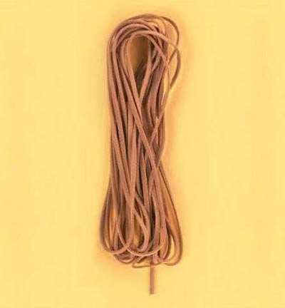 12005-0009 - Hobby Crafting Fun - Leather-like cord square, Brown, 3mmx5m