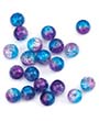 88282 - Sparkle glass beads, Blue/purple
