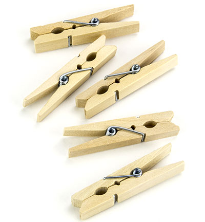 50 knijpertjes/8455 - Kippers - Sachet de pinces à linge en bois