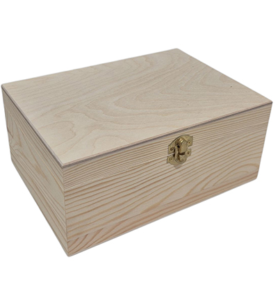 SL047G / 6317-4 - Kippers - Kist met klepdeksel (grenen)