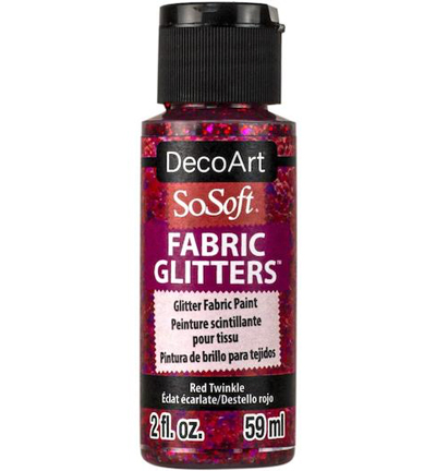DSSFG07-30 - DecoArt - Glitters Paint, Red Twinkle