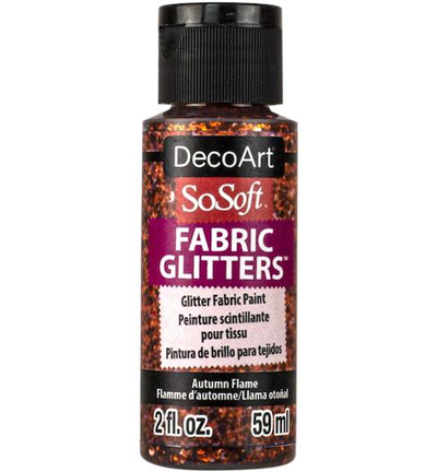 DSSFG09-30 - DecoArt - Glitters Paint, Autumn Flame