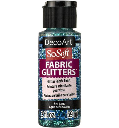 DSSFG12-30 - DecoArt - Glitters Paint, Sea Aqua