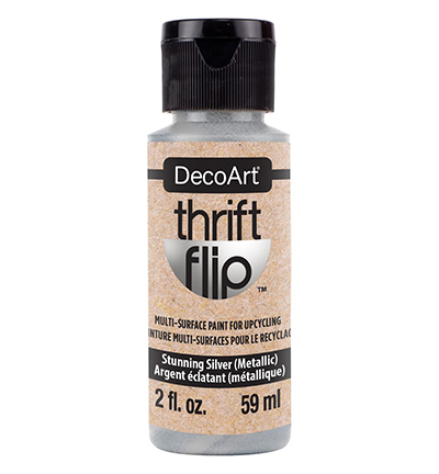DTFP20-30 - DecoArt - Thrift Flip, Stunning Silver (Metallic)
