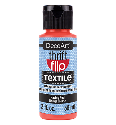 DTFP104-30 - DecoArt - Thrift Flip Textile, Racing Red
