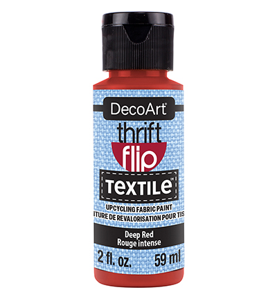 DTFP105-30 - DecoArt - Thrift Flip Textile, Deep Red