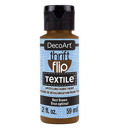 DTFP116-30 - DecoArt - Thrift Flip Textile, Best Brown