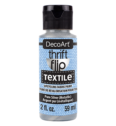 DTFP118-30 - DecoArt - Thrift Flip Textile, Pure Silver (Metallic)