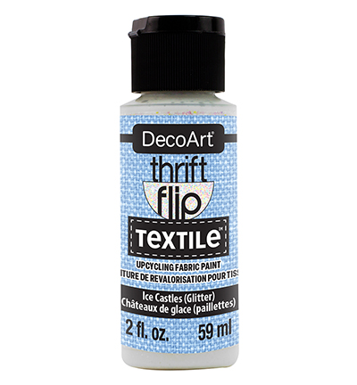 DTFP119-30 - DecoArt - Thrift Flip Textile, Ice Castles (Glitter)