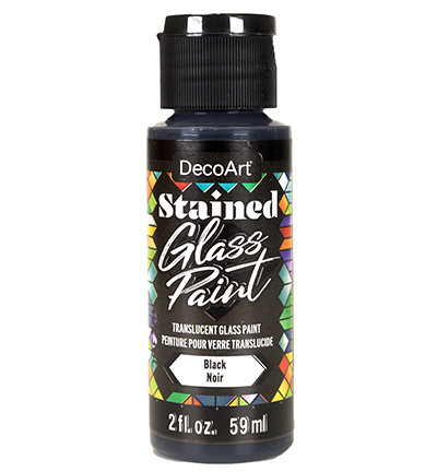 DTGP12-30 - DecoArt - Glass Paint Translucent, Black