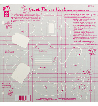 HOTP-7342 - Hot Off The Press - Template: Giant Flower Card