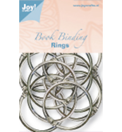 6200/0123 - Joy!Crafts - (12) anneaux de reliure argent