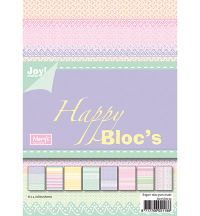 6011/0032 - Joy!Crafts - Happy bloc rose/mauve
