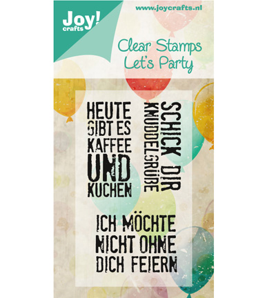6410/0358 - Joy!Crafts - Lets Party (Deutsche Texte)