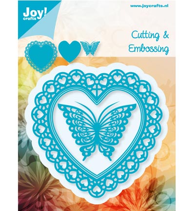 6002/0381 - Joy!Crafts - Offenes Herz + Schmetterlinge