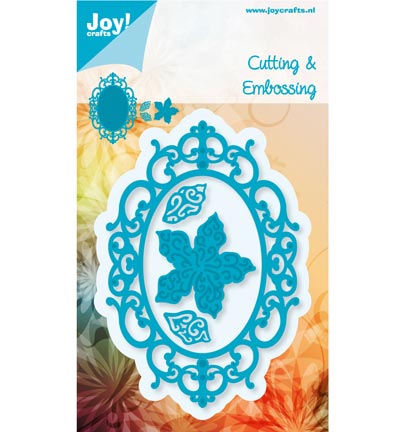 6002/0459 - Joy!Crafts - Oval mit Blüte