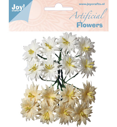 6370/0068 - Joy!Crafts - Fleurs Blanc/crème