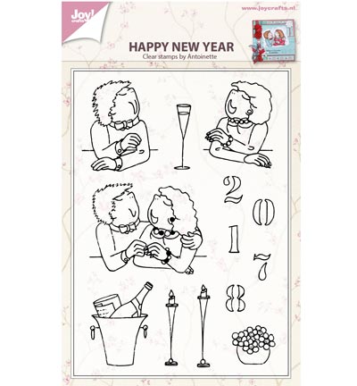 6410/0432 - Joy!Crafts - Happy new year by antoinette