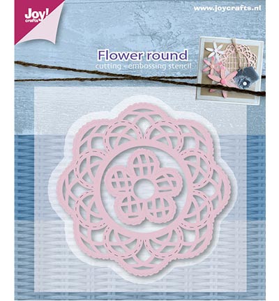 6002/0595 - Joy!Crafts - Merys bloemen rond (2st)