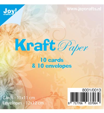 8001/0013 - Joy!Crafts - 10 Cards 11x11cm / 10 Env. 12x12cm