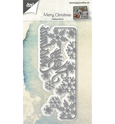 6002/0683 - Joy!Crafts - Texte M.Christmas + flocons