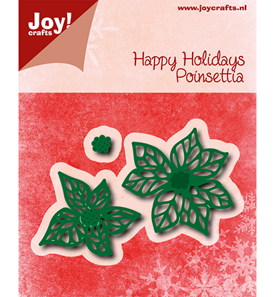 6002/0776 - Joy!Crafts - Happy Holidays - Poinsettia (kerstster)
