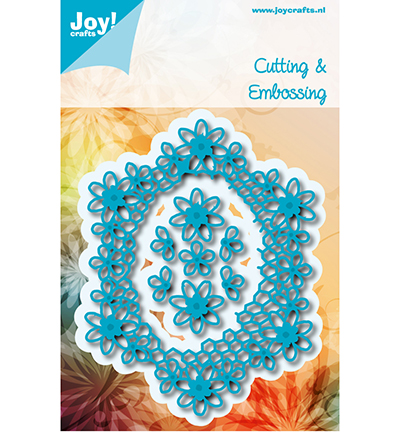 6002/0975 - Joy!Crafts - Ovaal met bloemen