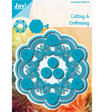 6002/0973 - Joy!Crafts - Kreis Schmetterling + Blumen