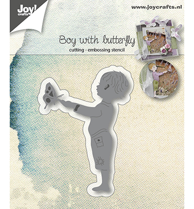6002/1031 - Joy!Crafts - Kleiner Junge mit Schmetterling