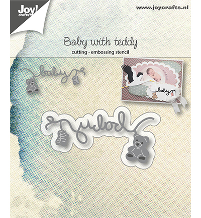 6002/1038 - Joy!Crafts - Text baby + Socken und kleiner Bär