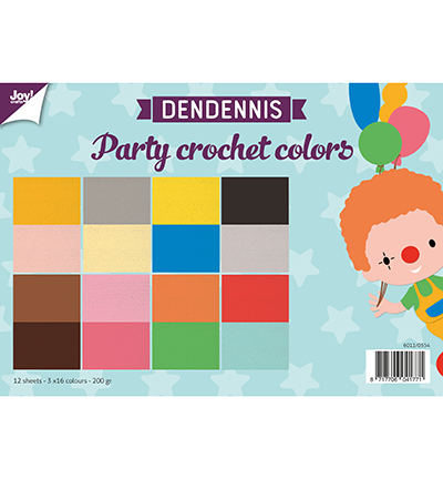 6011/0554 - Joy!Crafts - Dendennis Party crochet colors