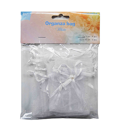 6300/0040 - Joy!Crafts - Organza bags – White