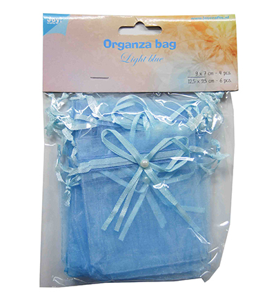 6300/0042 - Joy!Crafts - Organza bags – Light blue