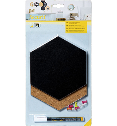 8200/0205 - Joy!Crafts - Chalkboard Hexagon Chalk & Cork boards