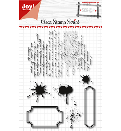 6410/0468 - Joy!Crafts - Scrap - Clear stamp - Script