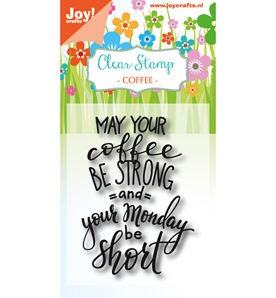 6410/0469 - Joy!Crafts - Clearstempel - Coffee txt - Monday