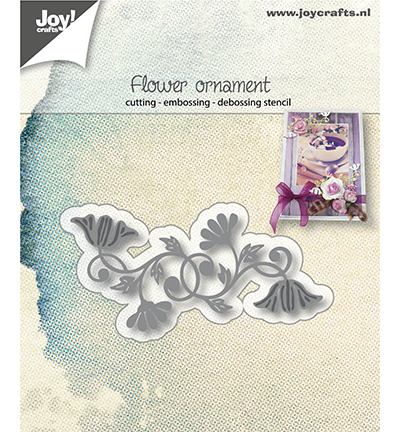 6002/1047 - Joy!Crafts - Snij-embos-debosstencil - Bloemen ornament